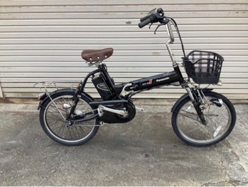312  パナソニック新機種電動アシスト自転車OFF TIME20インチブラックアルミ