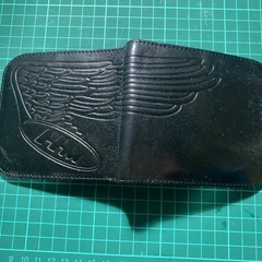 ホンダレザーウォレット黒の画像