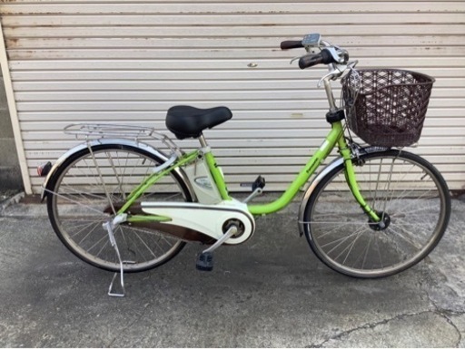 314  パナソニック新機種電動アシスト自転車viviDX26インチキミドリボディー
