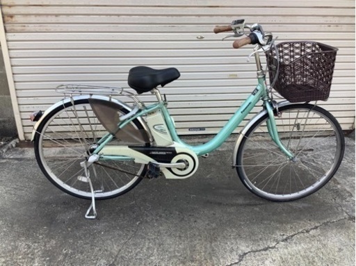 315  パナソニック新機種電動アシスト自転車vivi26インチミズイロボディー