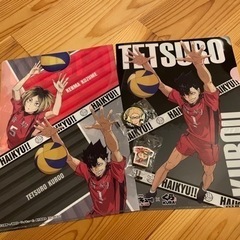ハイキュー!!クリアファイル、消しゴム、缶バッチの画像