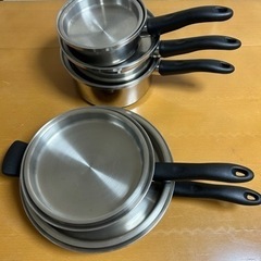 Amway 無水鍋 フライパン 5点セットの画像
