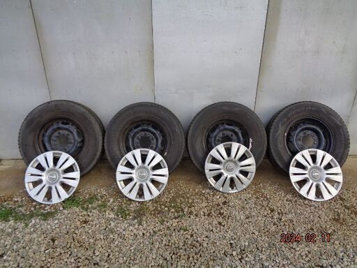 日産キャラバン　E26型NV350用純正ホイール、キャップ、スタッドレス中古セット！！