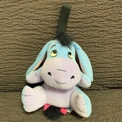 Disney ディズニー プーさん　イーヨー　ストラップ付き　ぬいぐるみの画像