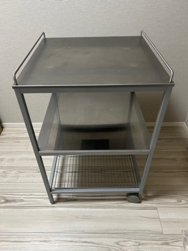 廃盤品‼️IKEA イケア キッチンワゴン UDDEN シルバーカラー