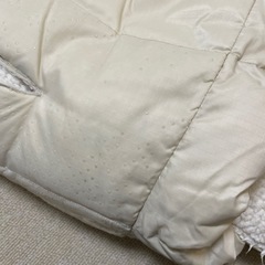 【美品】エアバギー ダウンフットマフ バニラの画像