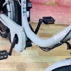 ①5957子供乗せ電動アシスト自転車ブリヂストン20インチ良好バッテリーの画像