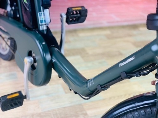 ①5955子供乗せ電動アシスト自転車Panasonic20インチ良好バッテリー