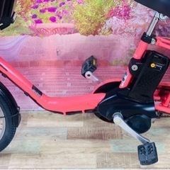 ①5953子供乗せ電動アシスト自転車Panasonic20インチ良好バッテリーの画像
