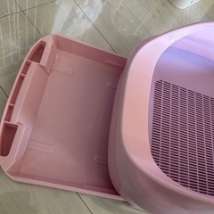 猫 システムトイレ 猫砂付き 譲ります①の画像