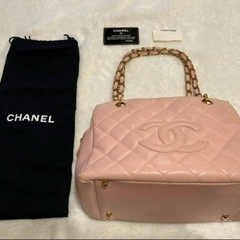 シャネル　CHANEL  チェーンバッグ　ハンドバッグ　ピンク ...
