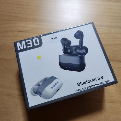 ワイヤレスイヤホン Bluetooth 5.0 iPhone 防水 片耳 両耳 ノイズキャンセリング iphone android ほぼスマホ全機種対応 m30 (ホワイト)