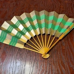尺一扇 金地三段水巻（萌）　観世流