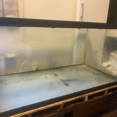 90センチ水槽　訳あり　水漏れ