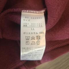 新品LL　裏起毛チュニック　の画像