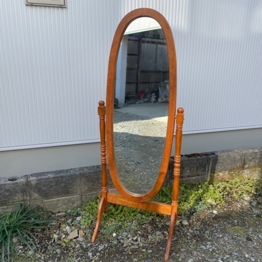 姿見　鏡　全身鏡　レトロな鏡
