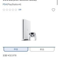PS4 500GB グレッシャーホワイトの画像
