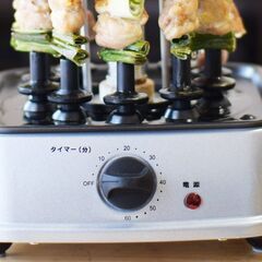 【未使用品】焼き鳥メーカー 自動で回る卓上無煙焼き鳥器 自家製焼き鳥メーカー2 の画像