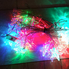 星型LED クリスマスライト 点滅ライト 室内 室外イルミネーションライトの画像