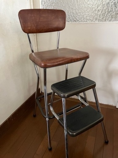 アメリカ　ビンテージチェアー　踏み台