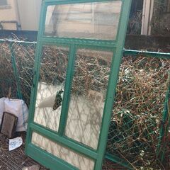 (お話し中)【扉堂】カワイイ緑の建具