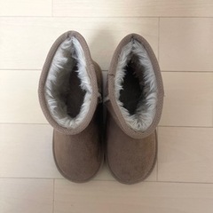 【新品未使用】キッズ　モコモコブーツ 20cmの画像