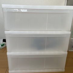 取引中:クローゼット衣装ケース3段の画像