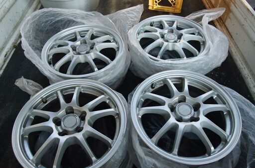 個人発岡山高島駅近く引取り限定　中古　長期倉庫保管　プリウス30用　ブリジストン　15インチ６Ｊ　5穴　4本セット