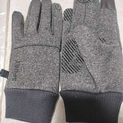 【新品】手袋 自転車手袋 スマホ対応  滑り止め加工 防寒防風 裏起毛 ランニング 登山 （ダークグレー）の画像