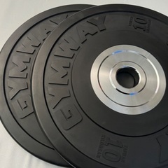 オリンピックプレートGYMWAYバンパープレート　10kg2枚セットの画像