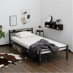 シングル　パイプベッドフレーム(フレームのみ)の画像