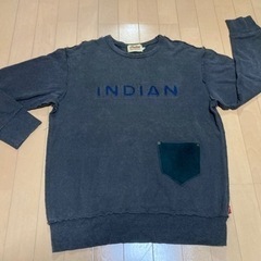 メンズM インディアンモーターサイクル　ダメージ加工