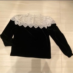 新品未使用☆ レースベロアトップスの画像