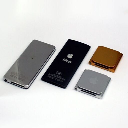 再生確認済み APPLE iPod nano 1st 2GB/4th 8GB/6th 8GB×2 計4台 A1137/A1285/A1366 本体のみ 札幌市 清田区 平岡