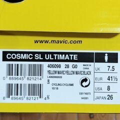 最終値下げMAVICロードシューズ26cm未使用の画像