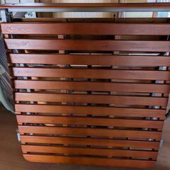 すのこ折りたたみベッドの画像