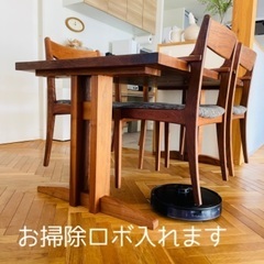 掲載4月9日まで◆6万円→３万円◆大川家具　ダイニングセットの画像