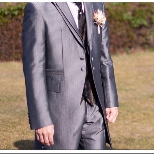 結婚式　タキシード　セット 結婚式タキシードセット（Mサイズ）•お色直しシルバー蝶ネクタイセット 