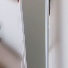 スタンドミラー白　無料