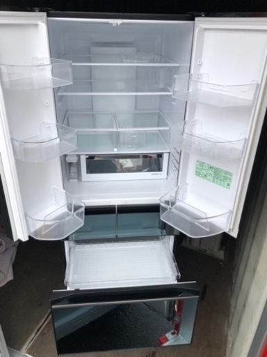 北九州市内配送無料　保証付き　2020年　冷蔵庫 HXタイプ クリスタルミラー R-HX52N-X [6ドア /観音開きタイプ /52