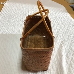 竹籠　取手つきの画像