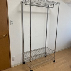スチールラック　メタルラック　カバー付きの画像