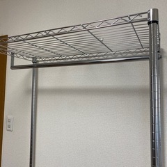 スチールラック　メタルラック　カバー付きの画像