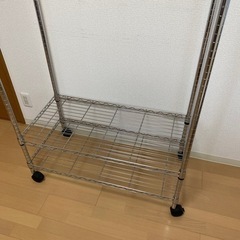 スチールラック　メタルラック　カバー付きの画像