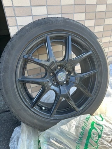値下げしました 夏用タイヤ ブリジストン スバル　エクシーガ　17インチ　215/50R17（ホイール付）✖️4本