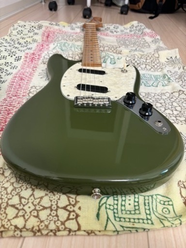Fender Mexico Mustang Olive ムスタング Mustang-Olive-0144042598-Stock