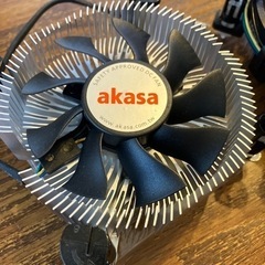 Akasa 銅製コアクーラー  インテル　リテールクーラーの画像