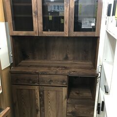 隈木工所 キッチンボード チャトラ レンジボード ウォールナット モイス フルスライドレール 食器棚 レンジ台 幅105m おしゃれ シンプル 北欧 女性が使いやすい高さ 収納キッチン クリーニング済 堺市 石津【ジャングルジャングルサカイ石津店】