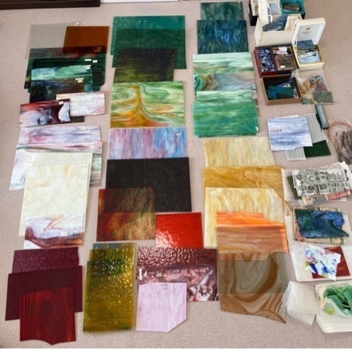 ステンドグラス　材料　ガラス　纏めて