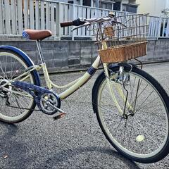 小学生　中学生　女の子向き自転車　中古　26インチ　6速切り替え　